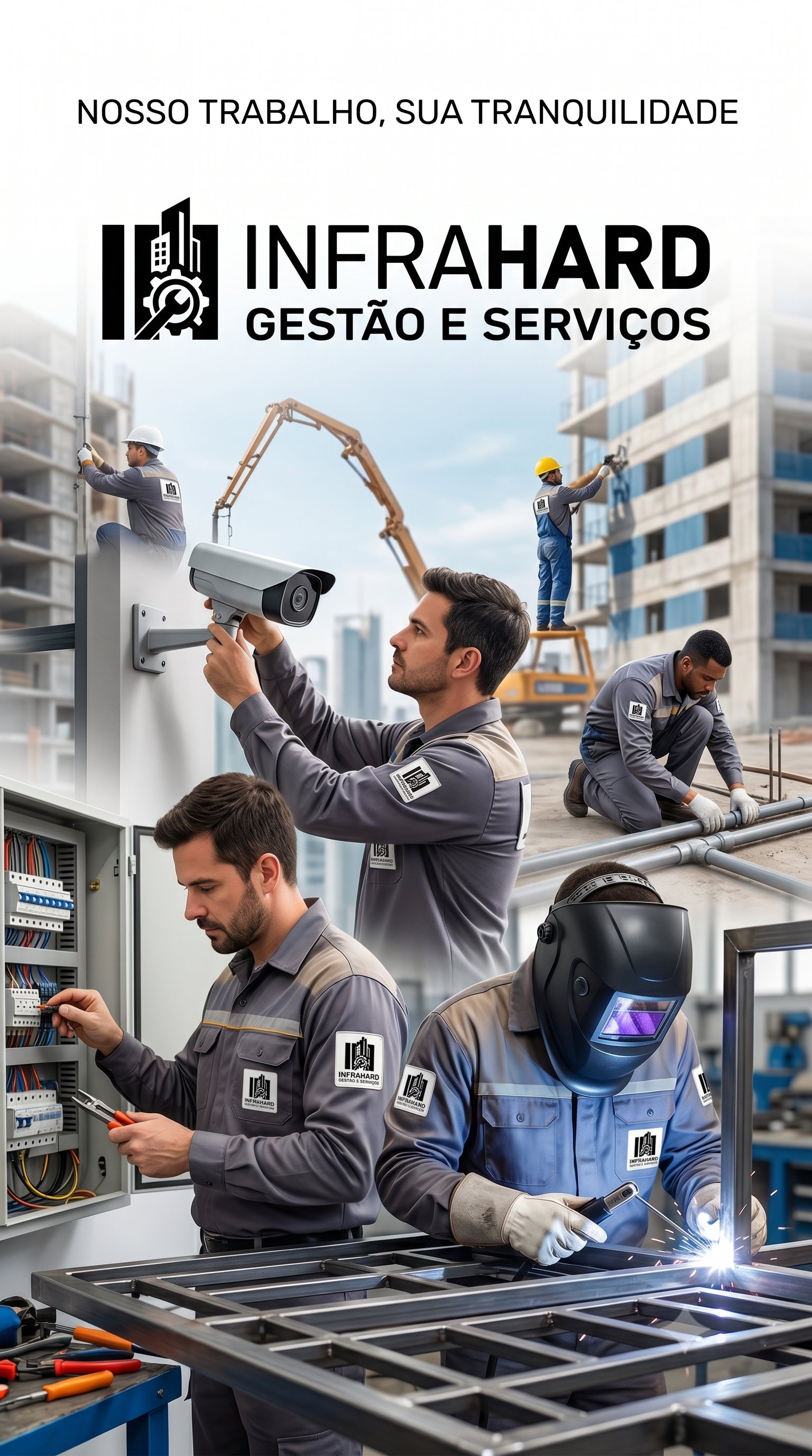 InfraHard — Equipe especializada em serviços de infraestrutura: CFTV, elétrica, serralheria e hidráulica